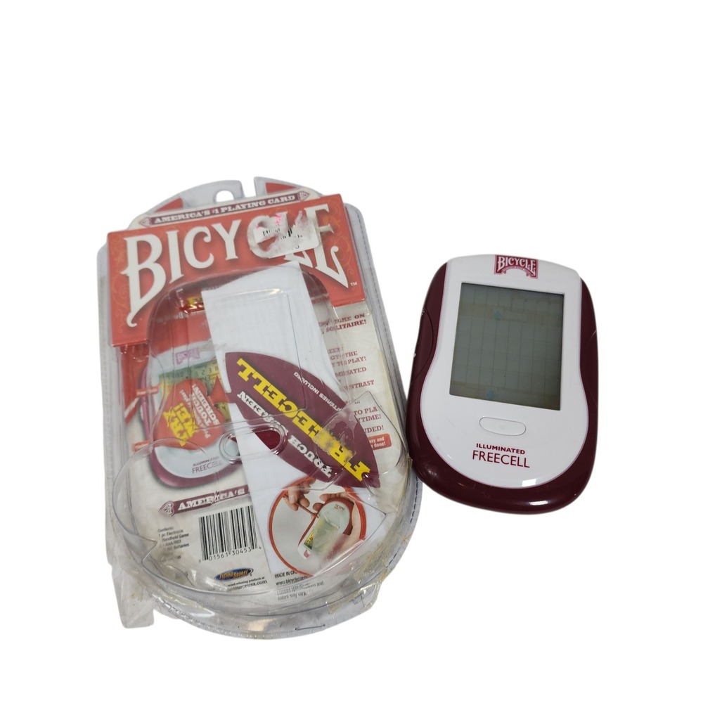 Bicycle‎ Illuminated Freecell Handheld Electronic Game Red White